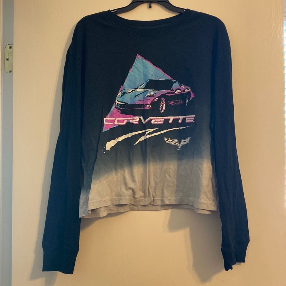 GM official Corvette ombré long sleeve tee size Medium